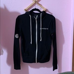 Pure barre zip up hoodie